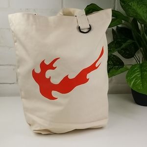 Nike Heritage Flames Canvas Tote Bag